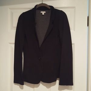 Black sweatshirt blazer